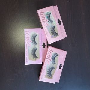 Ioni lush handmade mink fluffy lashes wispy dramatic volume full